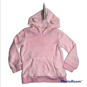 NWOT lovely Pink Plush Unicorn Hoodie Size 3T
